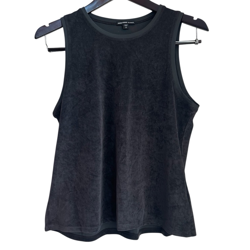 James Perse Velour Sleeveless Top Size 2